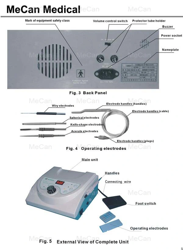 Diathermy Machine High Frequency Electrosurgical Unit