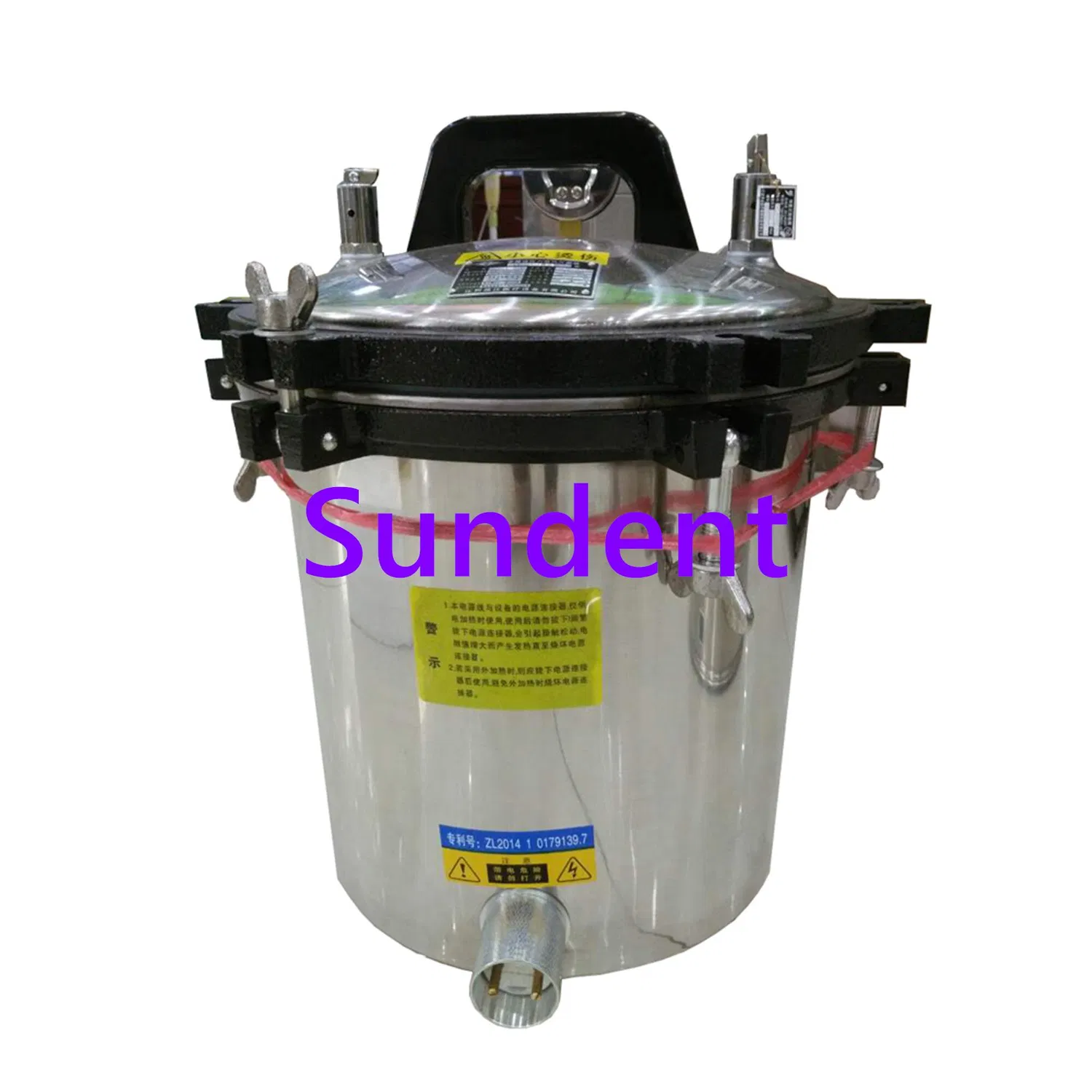 수도꼭지가 없는 12L 치과 실험실 장비 압력솥 살균을 위한 휴대용 스테인레스 스틸 살균기