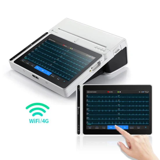 Lepu 터치스크린 WiFi 12 18 지도 심전도 ECG EKG 기계